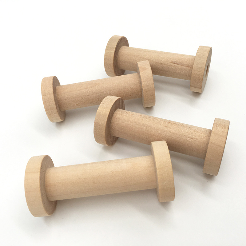 10Pcs Natural Wooden Spools 3x - Typewriter Ribbon Roll recension och pris
