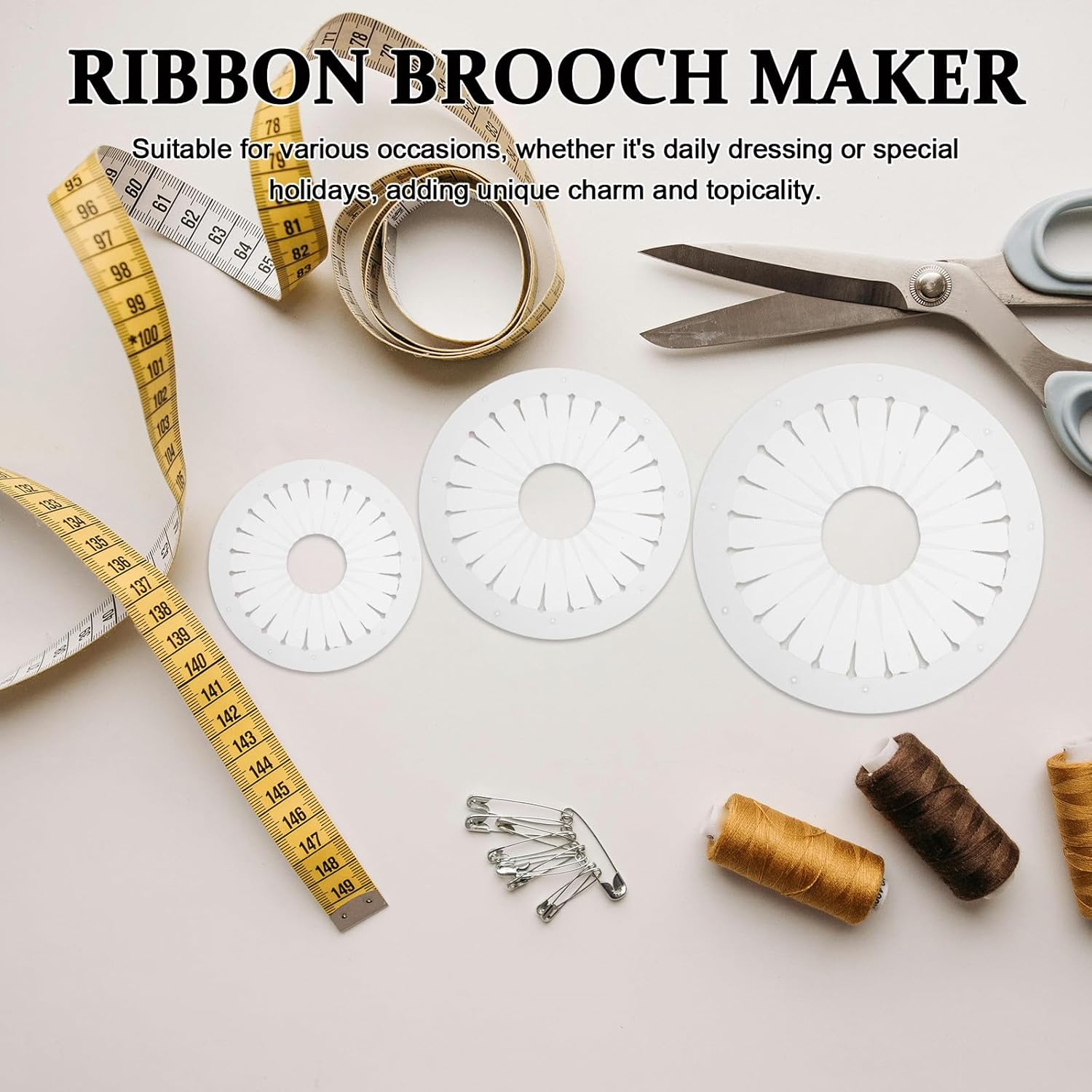 9cm 12cm 15cm Rosette Maker DI - Typewriter Ribbon Roll recension och pris
