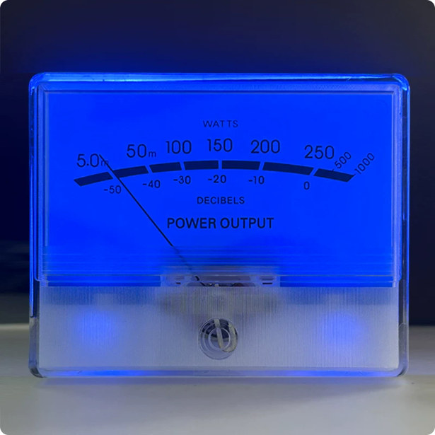 TN-90 Type Blue Backlight VU L - Analog Meter Gauge recension och pris