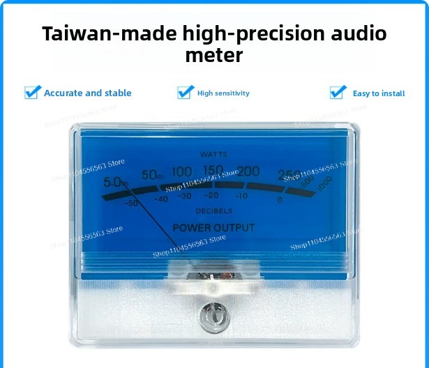 TN-90 Type Blue Backlight VU L - Analog Meter Gauge recension och pris