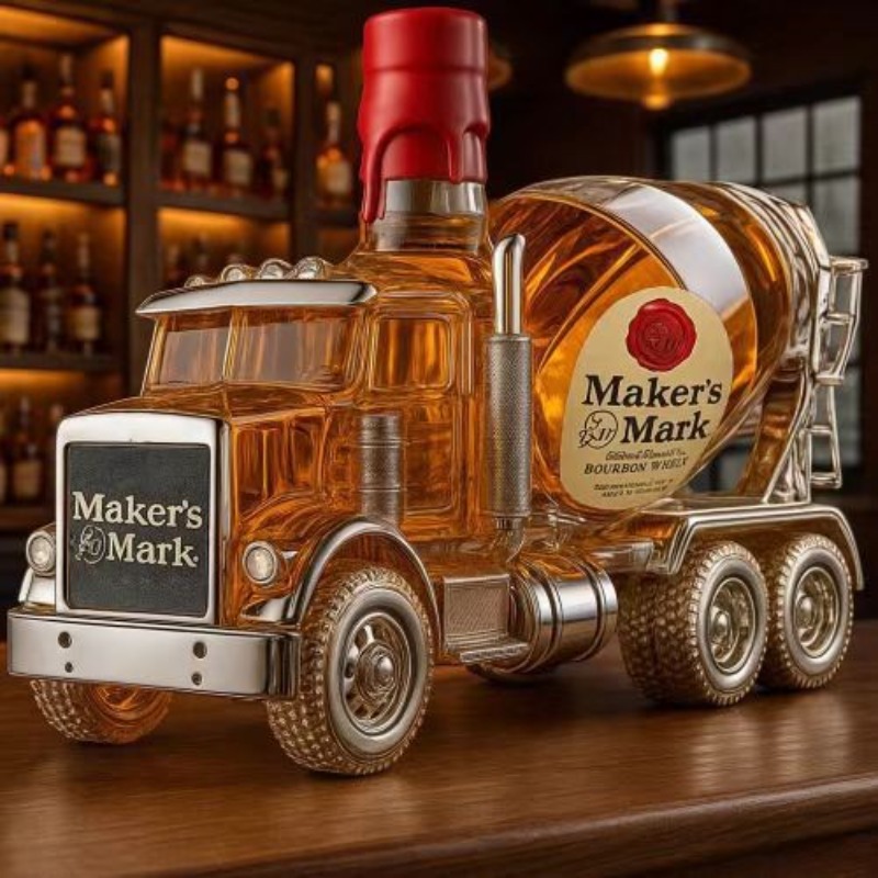 Vintage Truck Design Glass Whi - Vintage Collectible Liquor Bottles recension och pris