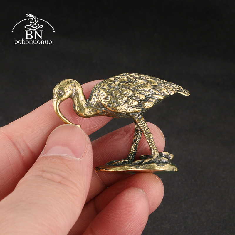 Brass Vintage Long-billed Cran - Vintage Collectible Accessories recension och pris