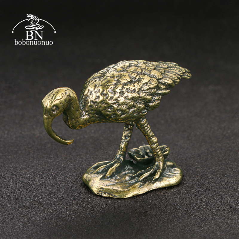 Brass Vintage Long-billed Cran - Vintage Collectible Accessories recension och pris