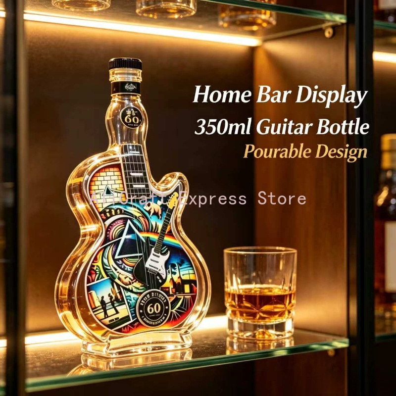 Vintage Rock Style Guitar-Axe  - Vintage Collectible Liquor Bottles recension och pris