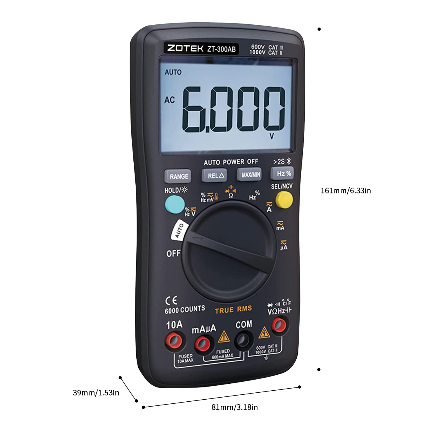 ZOYI 300AB Digital Multimeter  - Analog Meter Gauge recension och pris