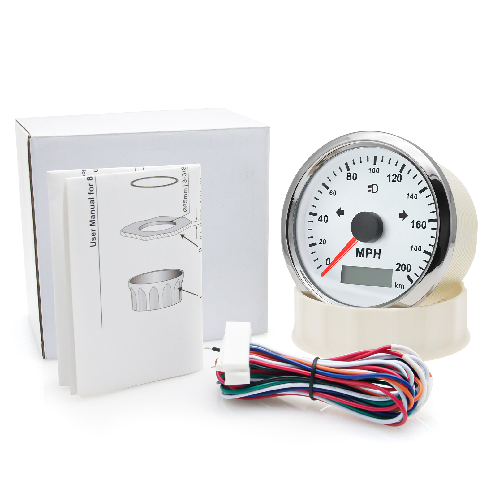 125 200 MPH KMH 85mm Speedomet - Analog Meter Gauge recension och pris