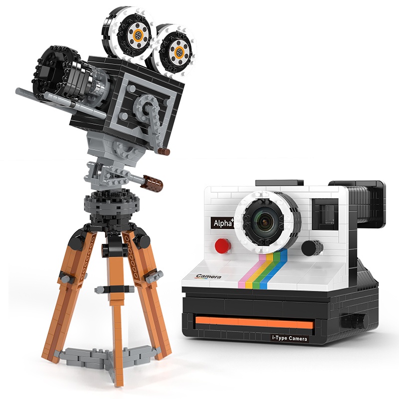 802pcs Mini Building Block Vin - Collectible Vintage Cameras recension och pris