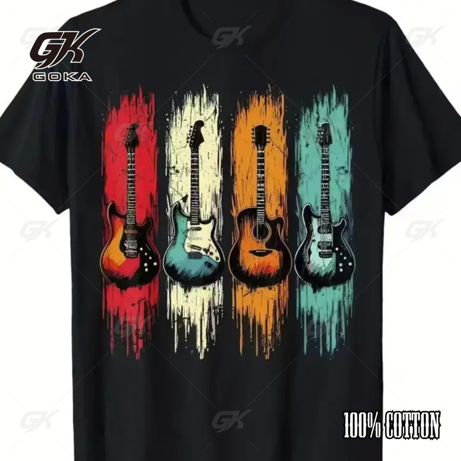 Retro Guitar Collection Graphi - Collectible Vintage T Shirts recension och pris