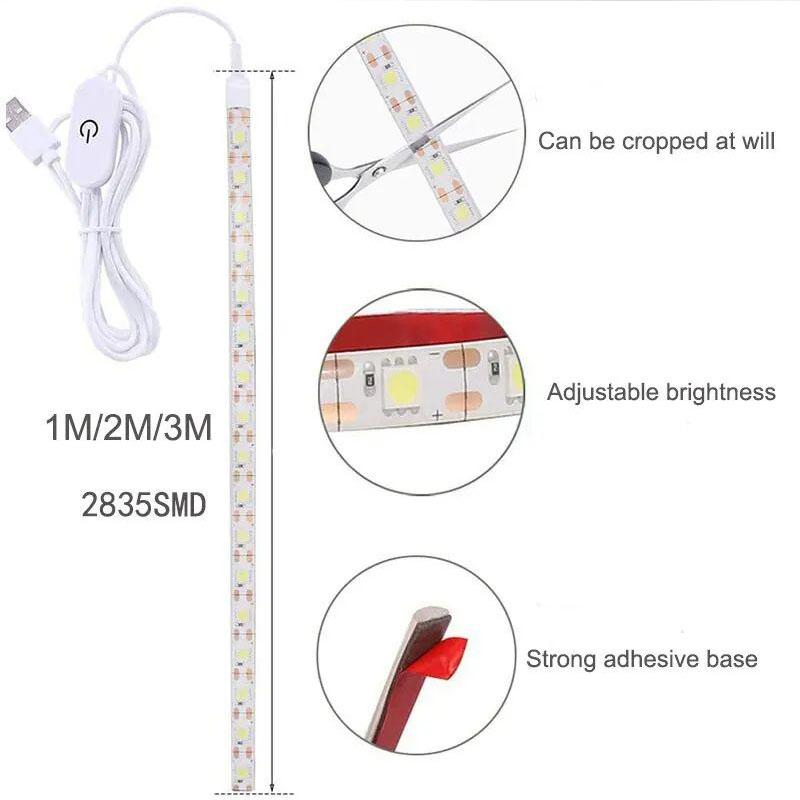2835 LED Strip Light Touch Sen - Typewriter Ribbon Roll recension och pris